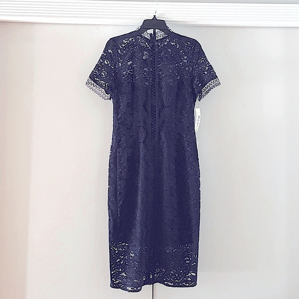 Eliza J lace midi dress